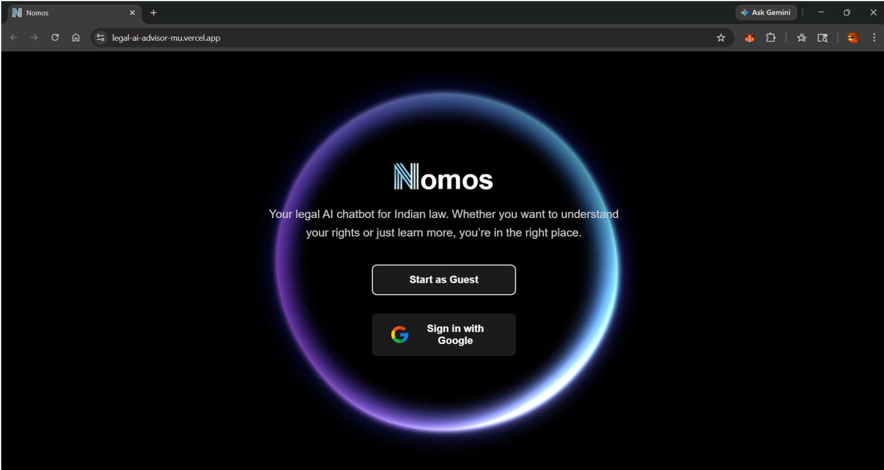 NOMOS — project screenshot