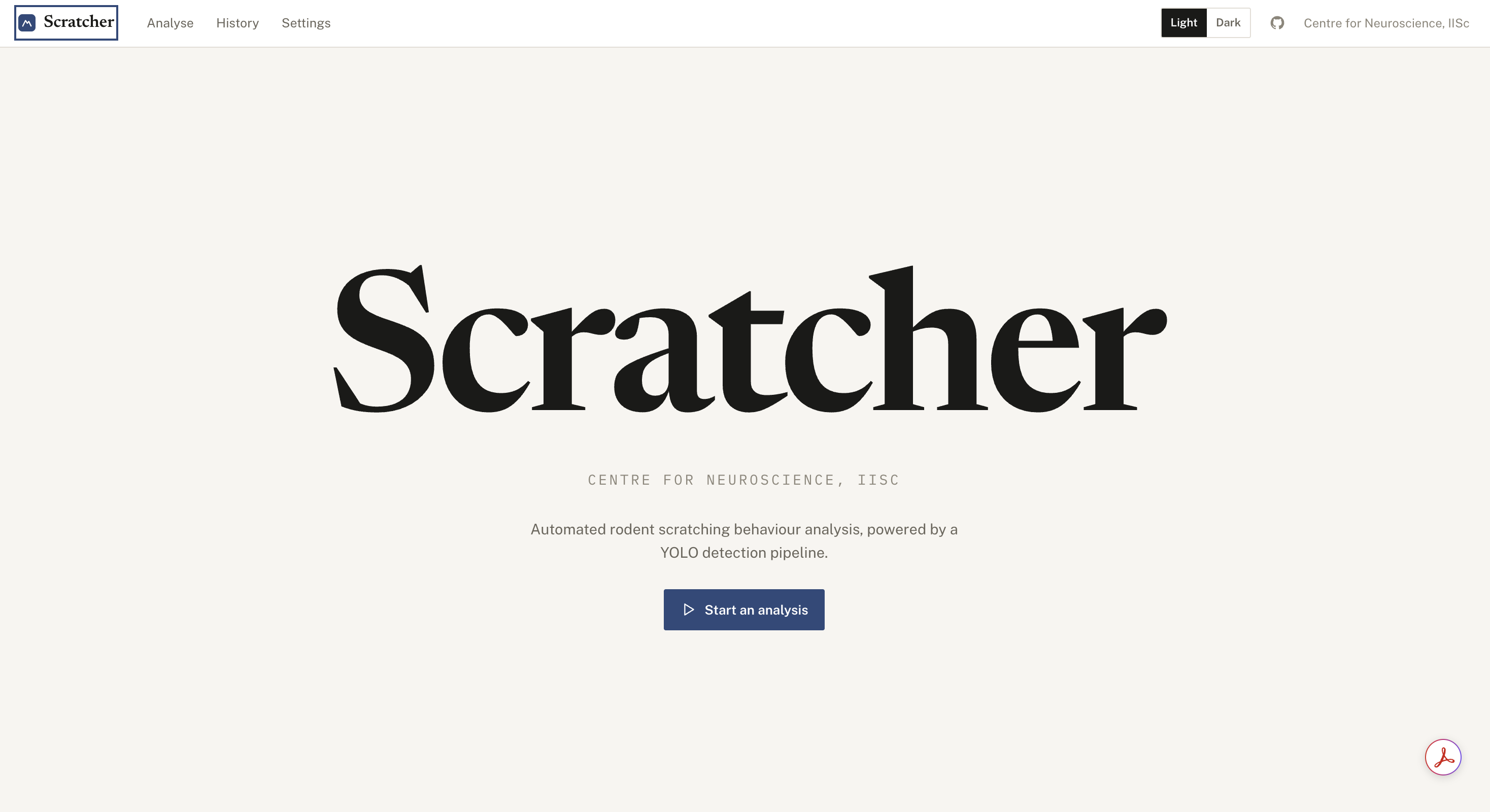 Scratcher — project screenshot